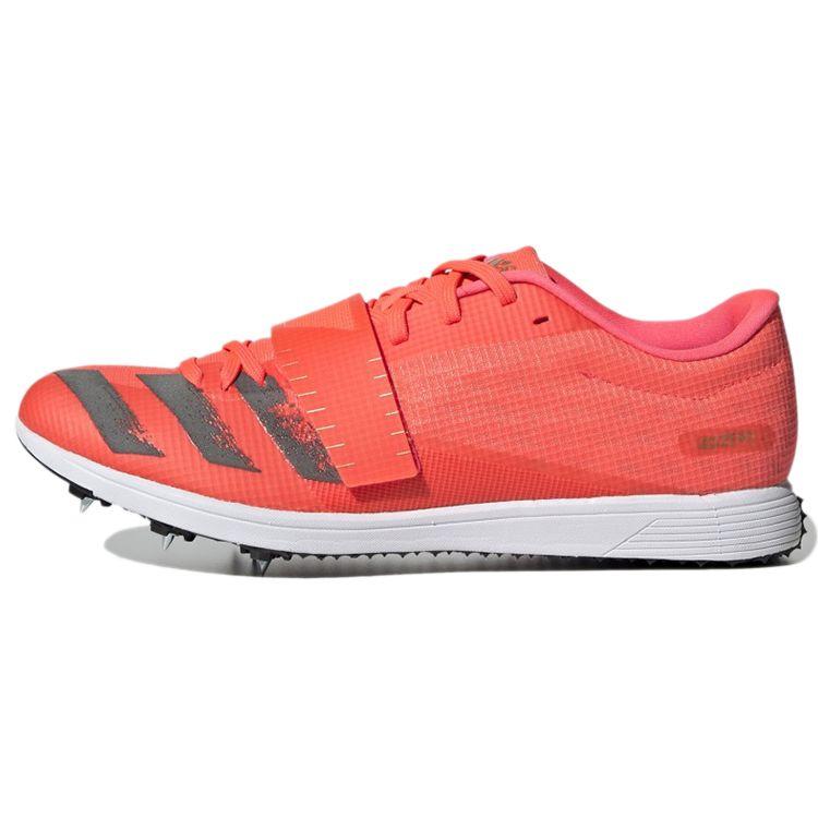 adidas AdiZero Тройной прыжок Сигнальный коралловый Мужские кроссовки Оранжевый Серебристо-металлический Облачно-белый EG6188 46