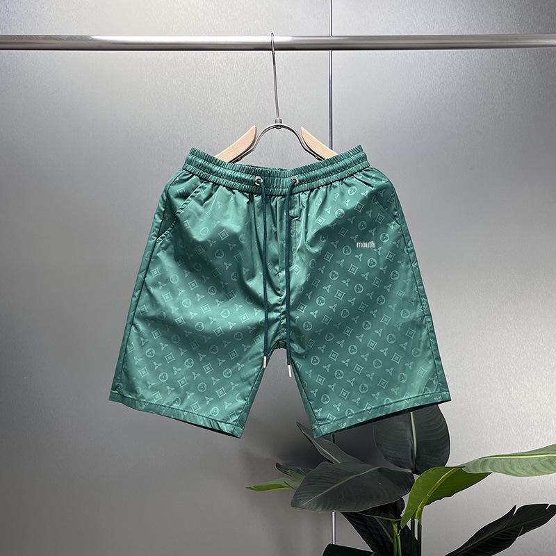 

Мужские летние быстросохнущие пляжные шорты из ледяного шелка с принтом - Дышащие, Повседневные, Модные M