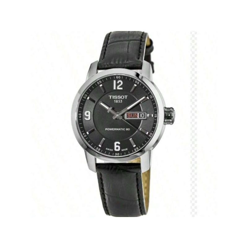 Tissot Men's PRC 200 Automatic Self-Winding Day/Date Watch with Black Strap, Model T055.430.16.057.00
