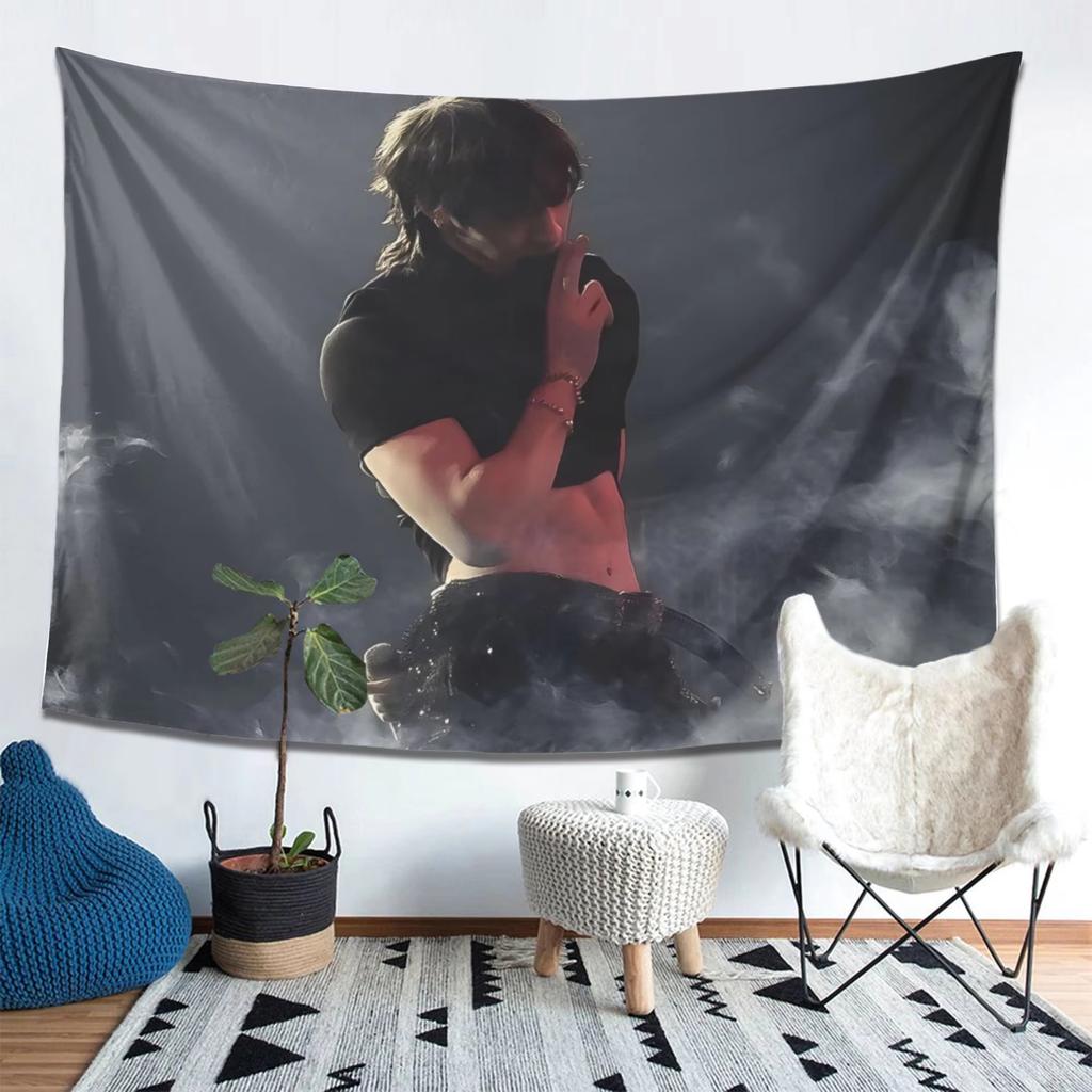 SKZ Bangchan Idea Tapestry Kpop Inspired Atmospheric Wall Hanging Headboard Aesthetic Room Decoration Background Cloth