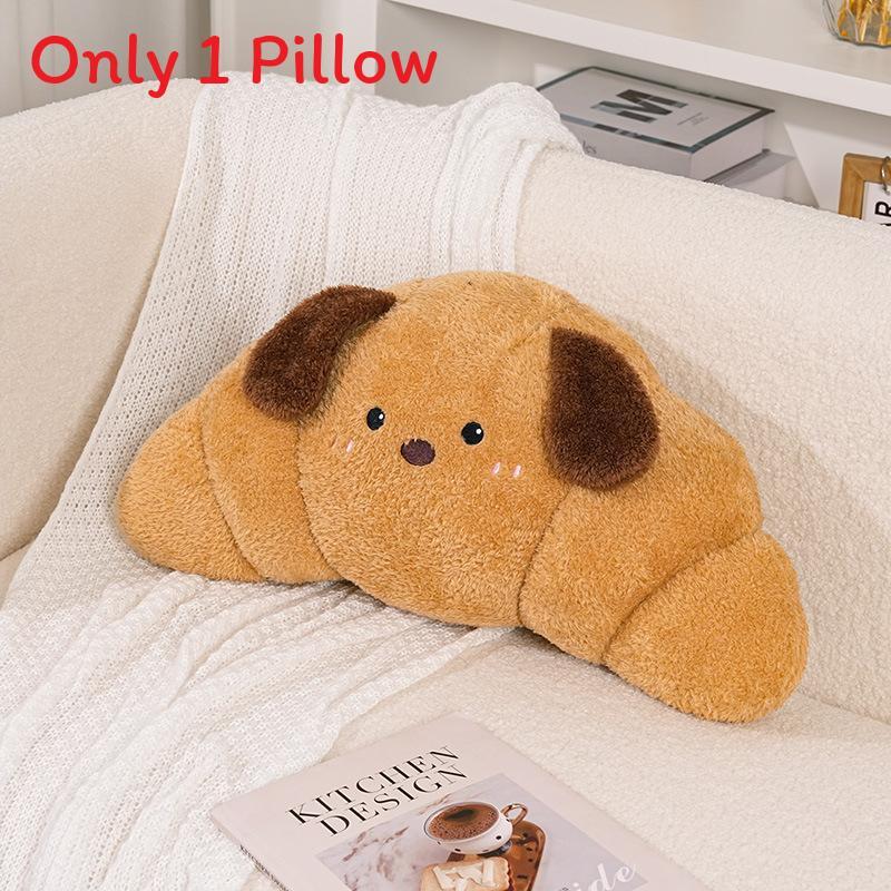 Cartoon Animal Plush Pillow With Embroidered Design For Relaxing Home Decor