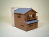 Sankei Scenery Corner Paper Craft 1/87 Series Shop-2 MK05-06
