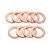 400/300/280/200/150/100Pcs O Ring Copper Washer Gasket Set M5-M14 Flat Ring Seal For Boat Crush Flat Seal Ring Sump Plug Oil Oil Drain Plugs 3