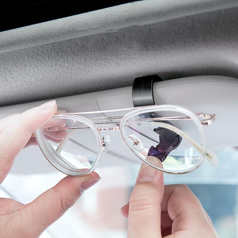 Einfachster Autobrillenhalter, Sonnenbrillenclip, Sonnenblendenclip, Karte