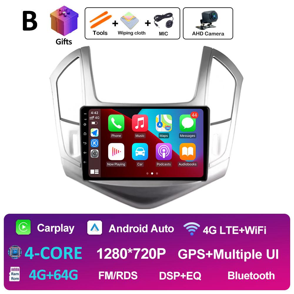 Car Video Radio Multimedia Player For Chevrolet Cruze J300 J308 2012 2013 2014 2015 Wireless Carplay Android Auto Head Unit WIFI