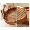 1Pcs Plastic Imitation Wicker Rattan Handwoven Rattan Basket