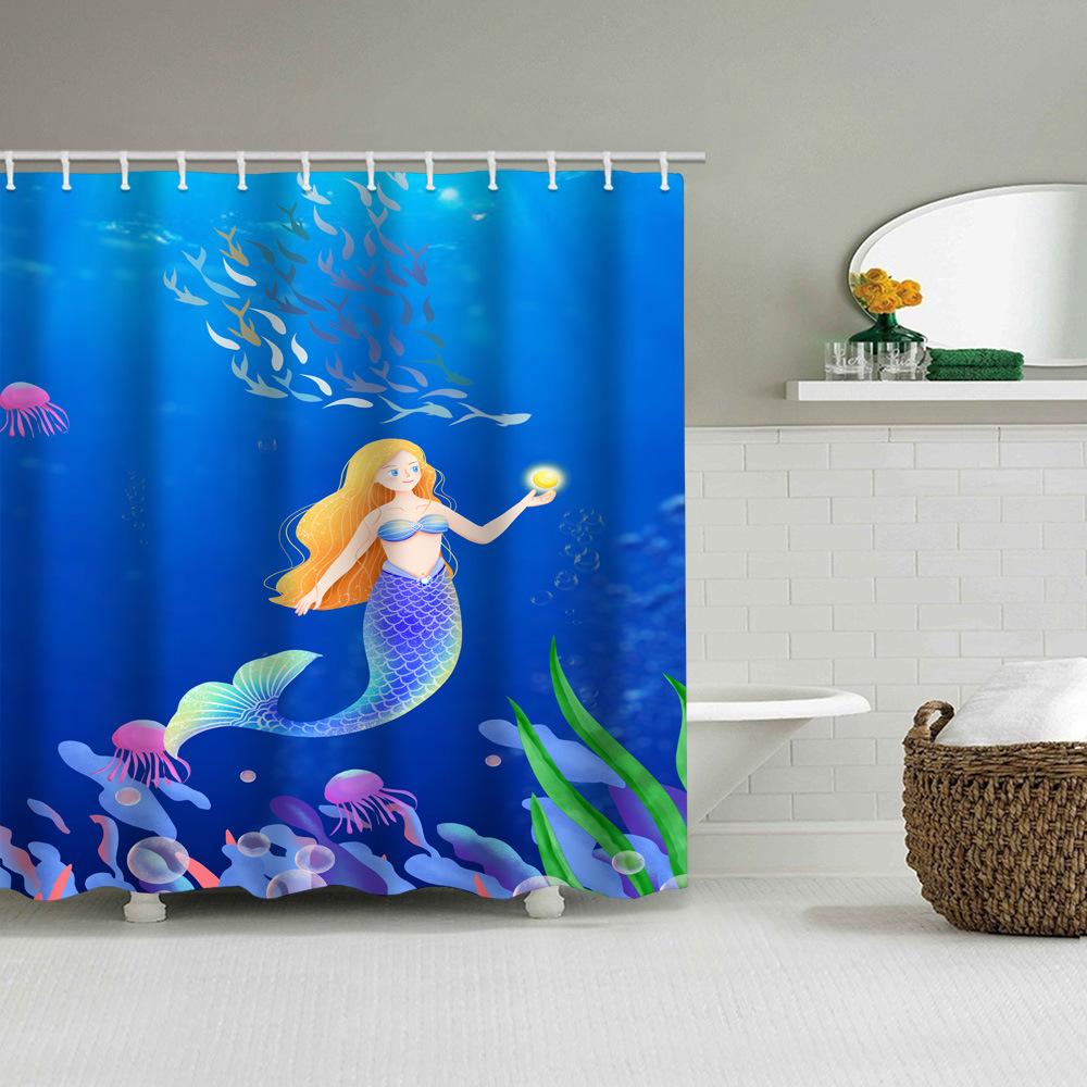 JINRUN Baie îngroșată, perdea impermeabilă, rezistentă la mucegai, perdea de duș, partiție de duș, perdea de duș, perdea de baie fără perforații