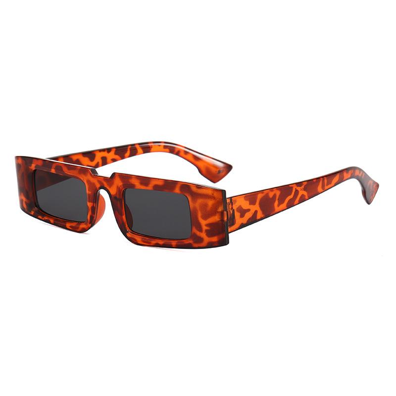 New Fashion Vintage Sunglasses Women Brand Designer Retro Rectangle Sun Glasses Female Ins Popular Colorful Square Eyewear