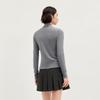 VEROMODA Women's Metal Heart Mock Neck Long Sleeve Top