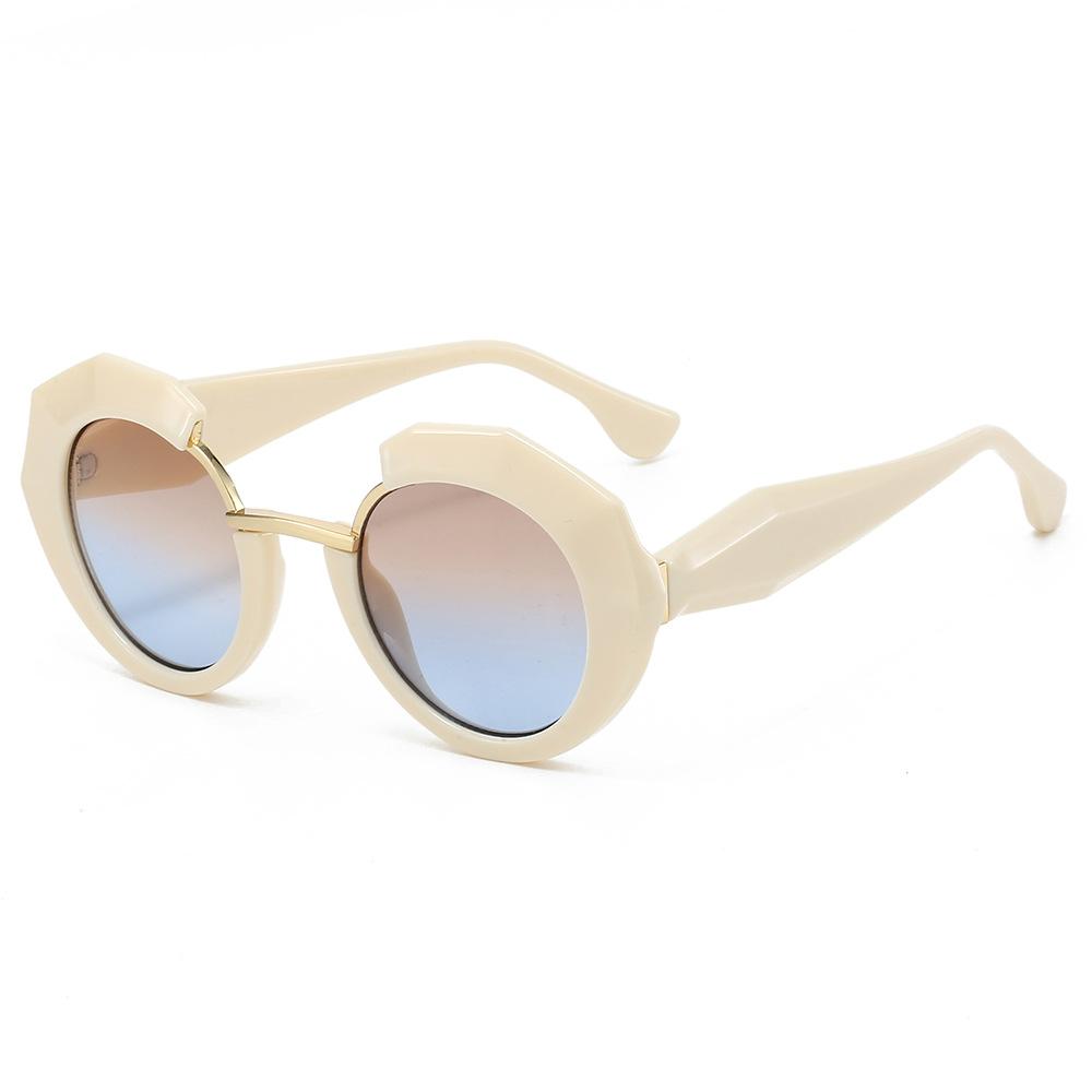 Unisex Irregular Women Sunglasses UV400 Fashion Designer Brand Black Y2K Trend Eyewear Cute Stylish Men Female Glasses