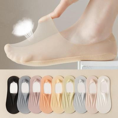 Beerty Daily See-Through Non-Slip Socks Fake Socks 5 Colors