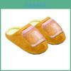 Cozy Plush Toe Cotton Slippers For Indoor Home Use With Warmth And Antislip Sole