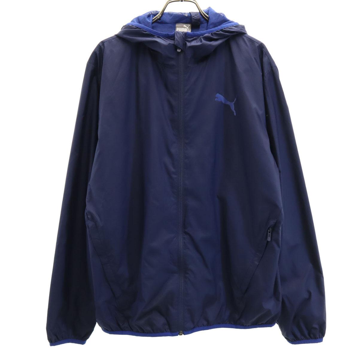

PUMA Windbreaker M Navy Jacket mesh lining Men s Used