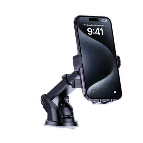 L6F Car Phone Holder: Suction Cup Mount for Dashboard, Windshield & Console