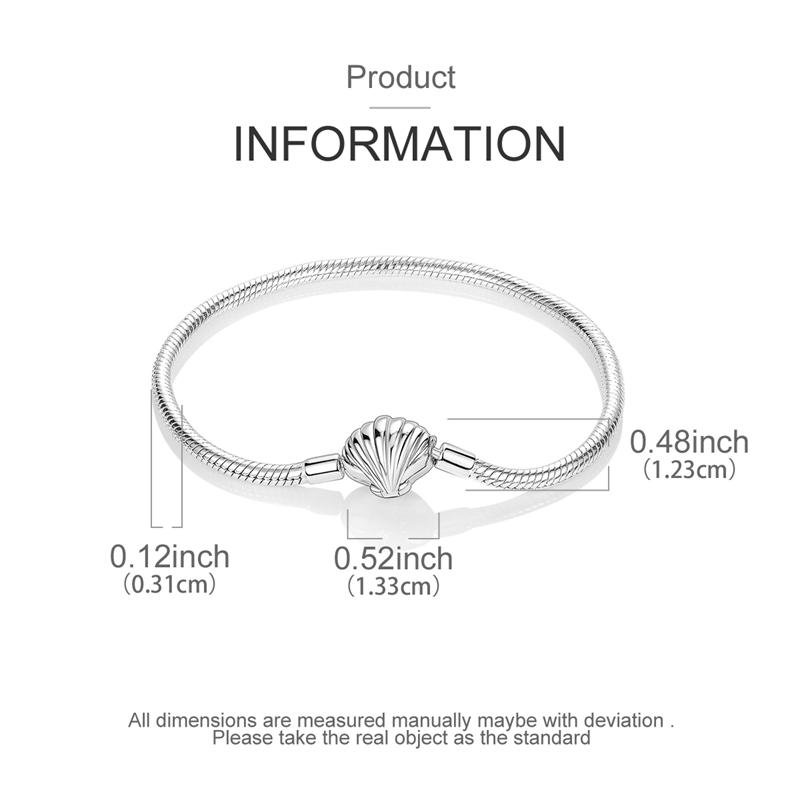 Bracelet 925 Silver Bracelet 17-20CM Love Heart Zircon Original Bracelets Fit Charms Bracelets Jewelry Gifts