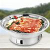 KOSUN Smokeless Charcoal Barbecue Pot BBQ Grill Nonstick Barbecue Machine Portable Outdoor Oicnic Stove Stainless Steel Thick