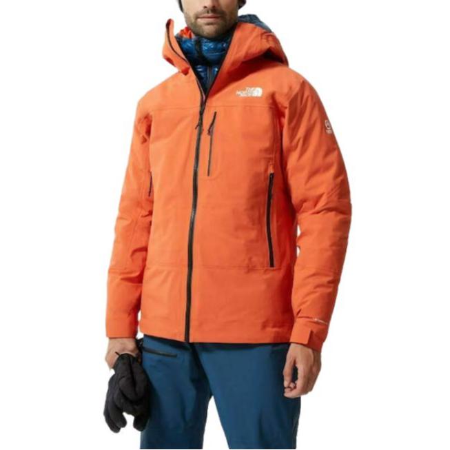 The North Face Jackets Men's Orange Hooded Moderate Straight Fit NF0A4ANI-EMJ