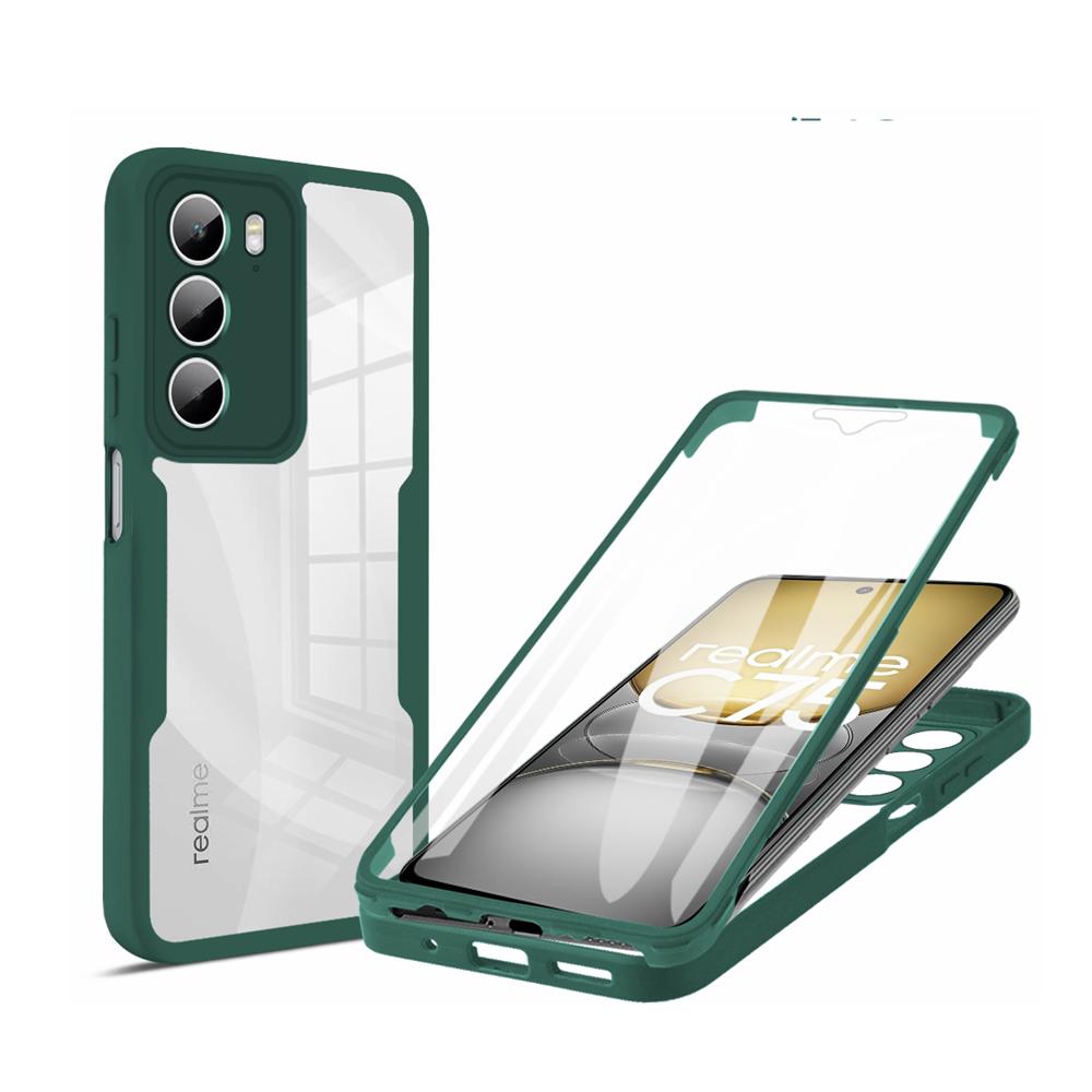 Etui 360 Stopni Do Realme C71 C75 C85 14T 8 9 14 15 Pro Plus 5G 6 C21Y C25Y Note 70 Wbudowana Ochrona Ekranu Pokrowiec Na Całe Ciało