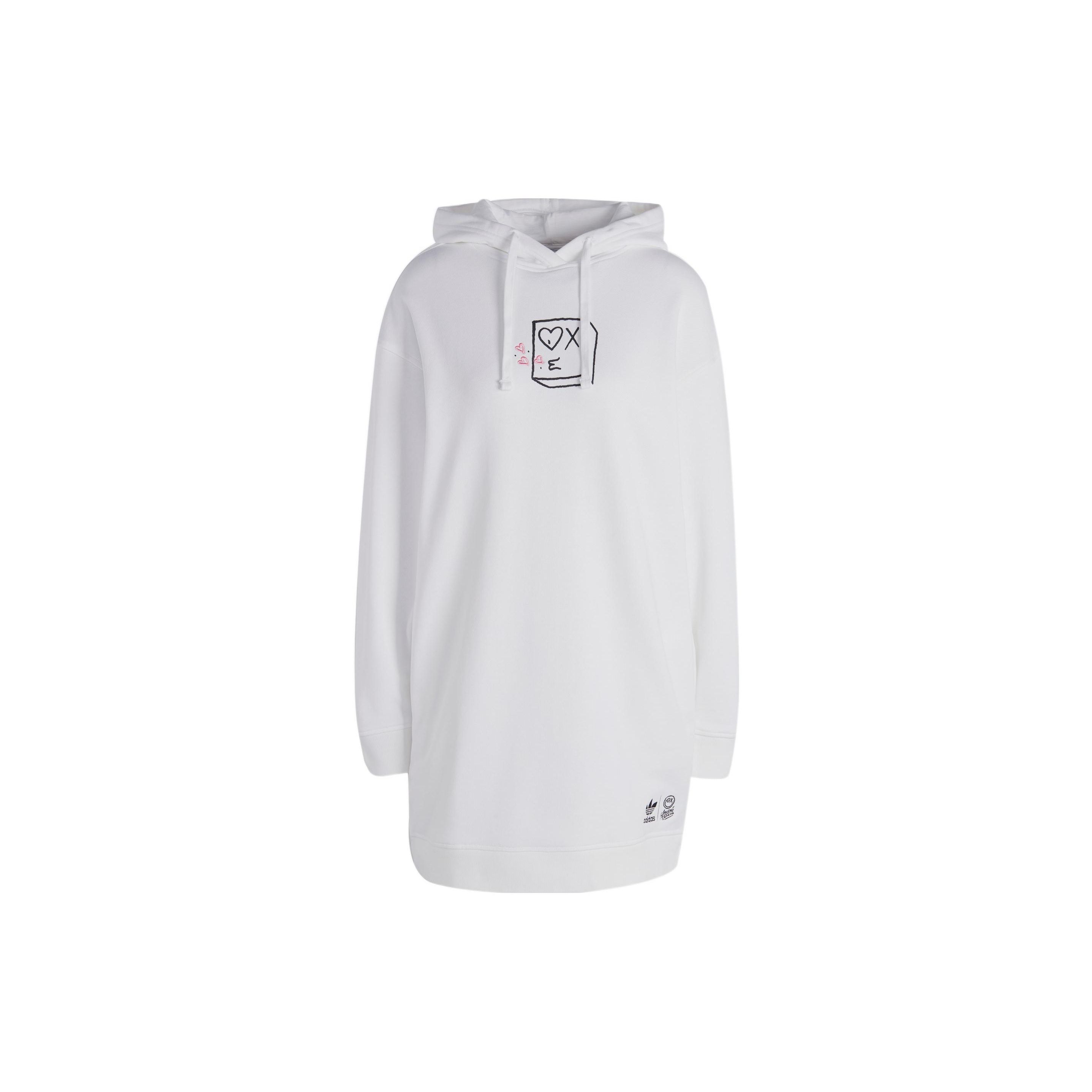 adidas Originals x ANDRE SARAIVA Hooded Dress White Women s HY4270 XS
