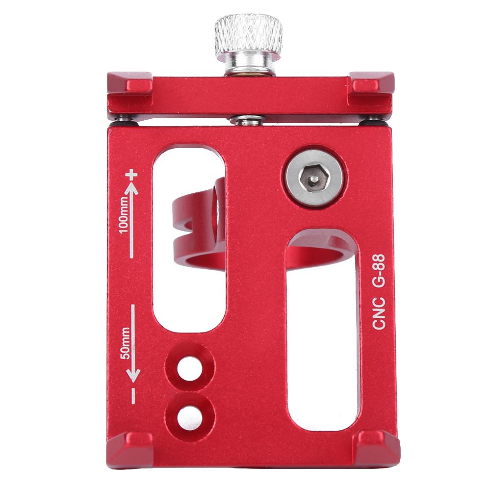 G88 Mountain Bike Cellphone Bracket Motorcycle Navigation Stand with Flashlight SupportRed