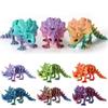 Big Mouth 3D Printed Triceratops Candy Color 3D Articulated Dinosaur Toys  Landscaping Decoration