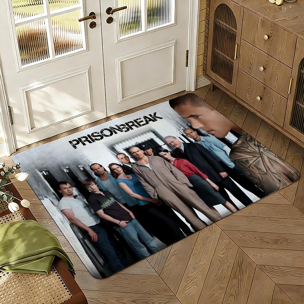 Prison Break Floor Mat Soft Thickened Absorbent Non-Slip Bedroom Living Room Door Mat Home Decor Flannel Rugs