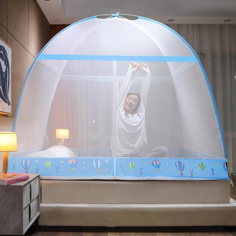 2022 Installation-free Yurt Mosquito Net Dust Top Household Encryption Thickened Student Dormitory Mosquito Net