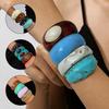 Hot Sale Smudge Coffee Resin Bracelet Ladies Arc Bracelet Girlfriend Ring Fashion Premium Jewelry