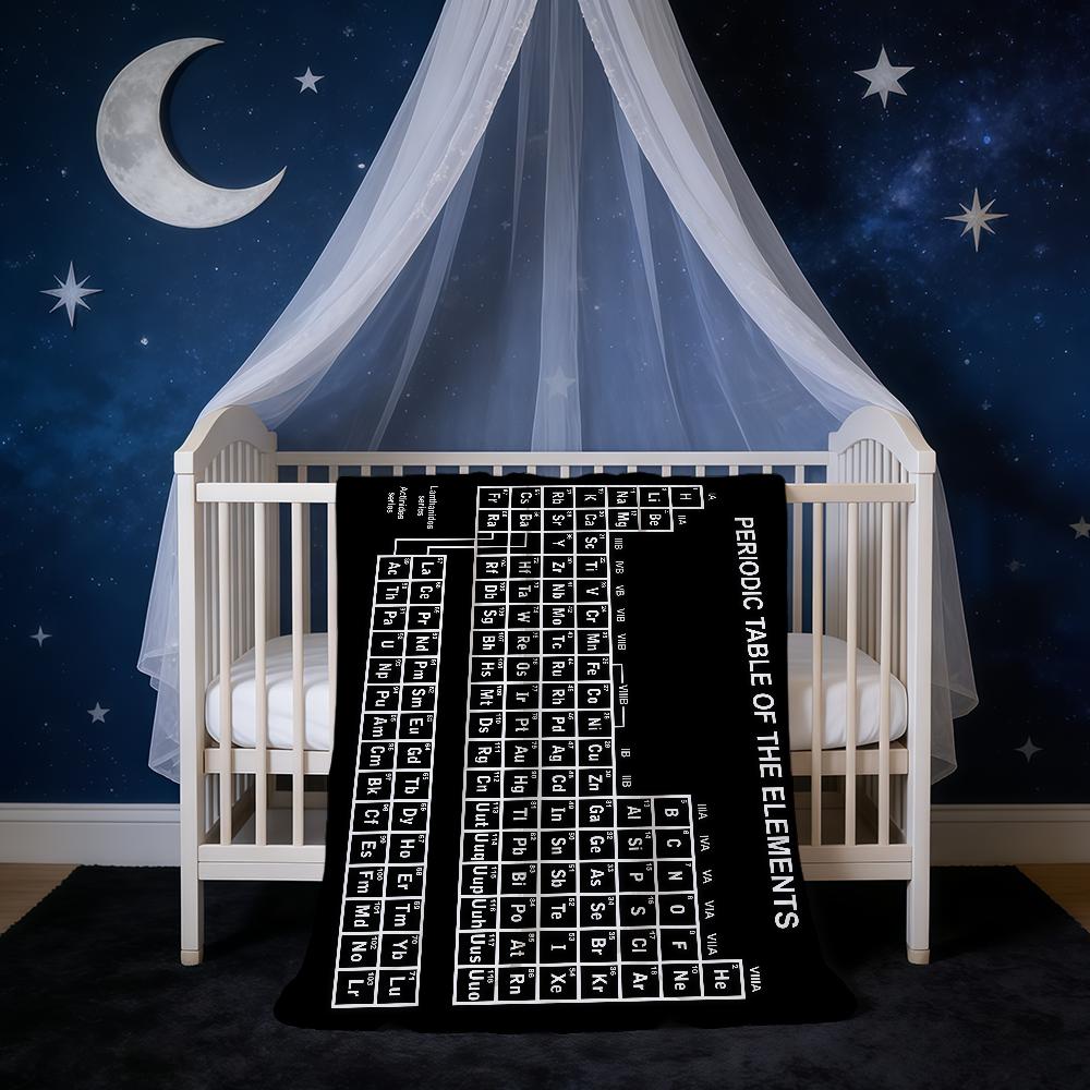 Periodic Table of Elements Blanket Super Warm Comfortable Plush Throw Blanket Child Home Sofa Bedroom Gift