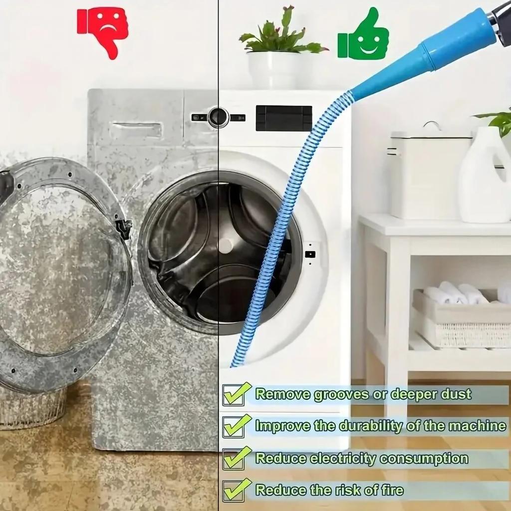 Dryer Vent Cleaner Bendable Vacuum Cleaning Hose Universal Vent Cleaner Vacuum Attachment Household Deep Cleaning Tool