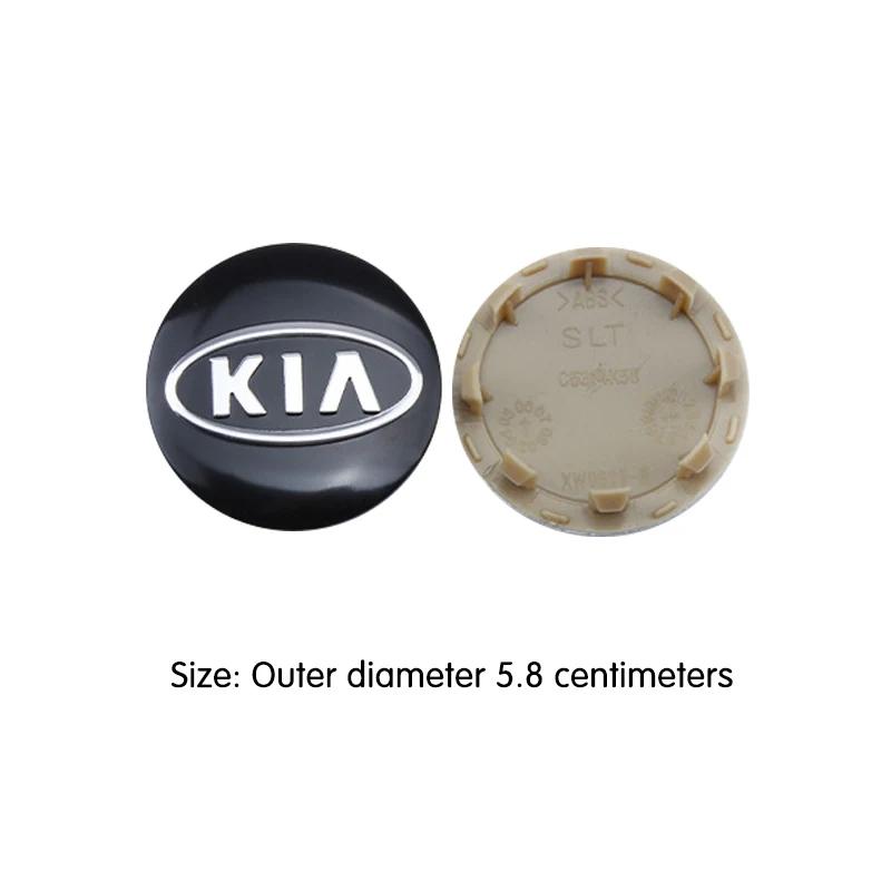 4pcs/Set 58/60/mm Car Wheel Center Hub Caps For KIA Rio Soul Seltos Forte K5 K3 Niro Sorento Stinger Sportage Cerato EV6 Ceed QE3