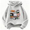 Funny Sushi Cat Food Design Printed Hoodie Kids Cat Children's Sweatshirt Hoody for Boys Girls Spring Y2k Casual Hoodies