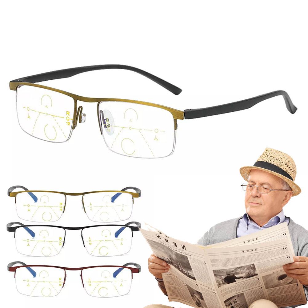 100-400. Smart Zoom Anti-blue Reading Glasses For Men Glasses And Goggles Purpose Dual Women El W1L4