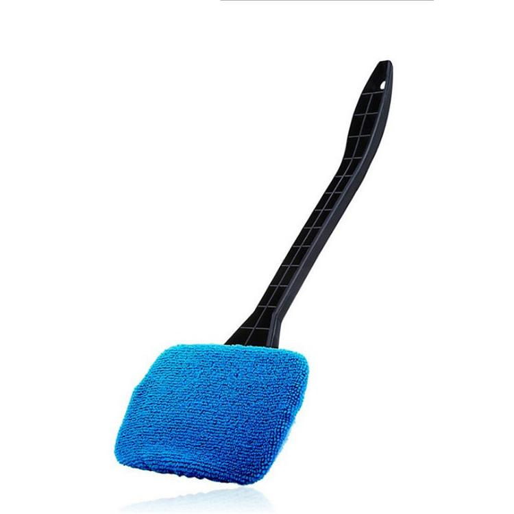 Auto Ruitenwisser Schoonmaakborstel Set, Lange Steel Ramenwasser met Microvezel Pad, Interieur Auto Glas Schoonmaakhulpmiddel voor Voorruit en Ramen