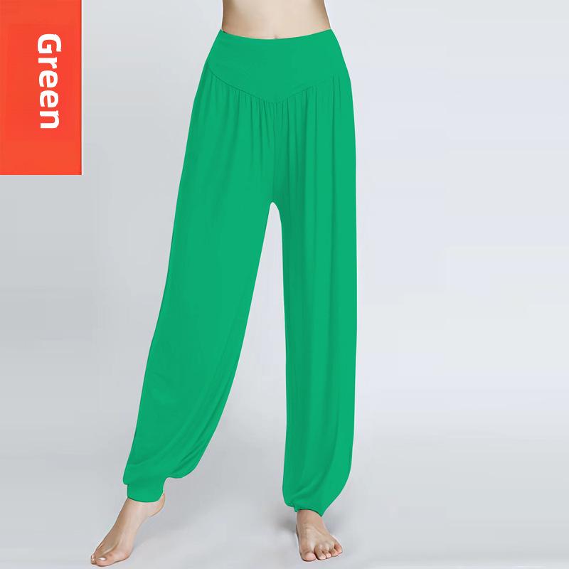 Pantaloni sportivi in modal per yoga e danza, pantaloni a campana larghi e di grandi dimensioni 2XL