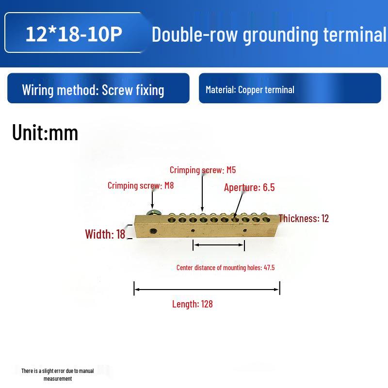 Now: "High-Current Double-Row Brass Terminal with Copper Busbar for Zero Ground Connection"