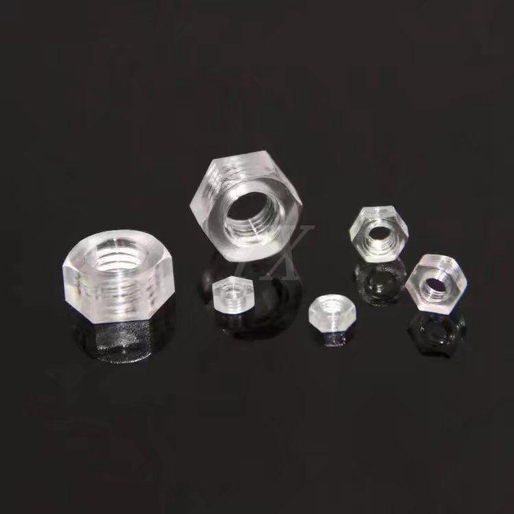 M3/M4 Semi-transparent PC Phillips Pan Head Screws and Hex Nuts
