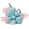 7Pcs Fake Artificial Assorted Pumpkins Set Kitchen Table Central Decoration Thanksgiving Halloween Decoration Party Supplies