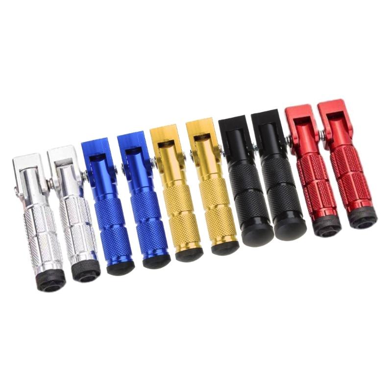 90 Degree Fixed Folding-Footpegs Foot Peg Front Rear Footrest Pedal Universal Motorcycle Modified Accessories 1 Pair