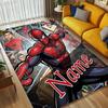 Personalized Name S-Spider M-Man Urban Living Room Non-Slip Area Rug Soft Carpet for Bedroom Kids Playroom Sofa Office Home Decor Doormat
