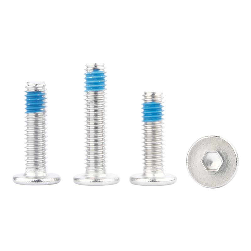 304 Stainless Steel Hex Socket Flat Head Screws, M2-M10, Anti-Loosening & Detachment