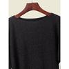 Polish European Fashion Brand off-the-Shoulder Sweater Elegant Gold and Silver Silk Small Loose Long Sleeves Autumn Tops