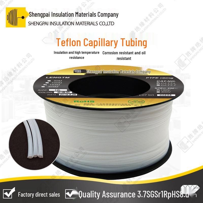 Colored L-Shaped PTFE Teflon Capillary Tube Insulation