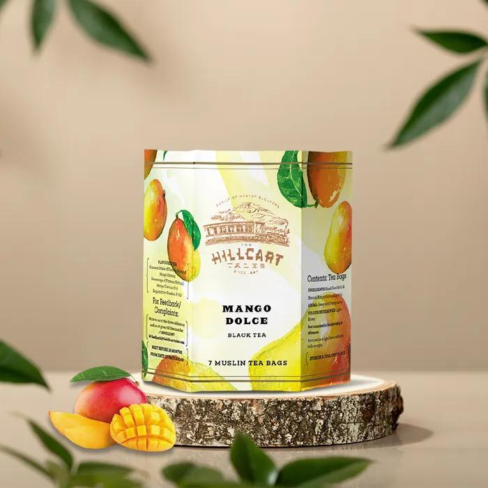 

Чайные муслиновые пакетики со смесью черного чая и манго (7 упаковок)