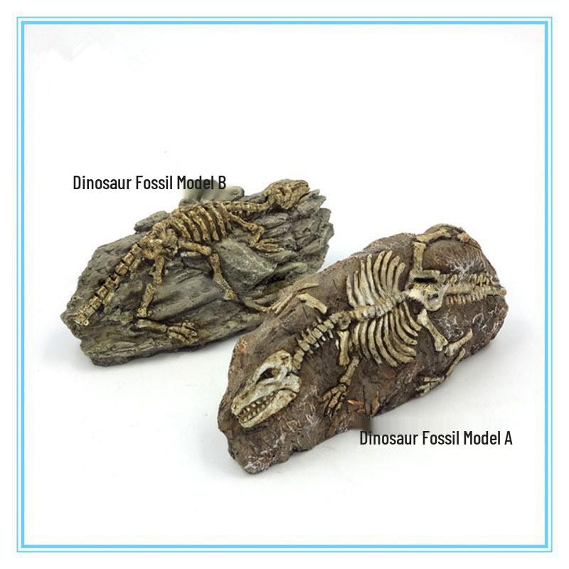 Aquarium Decor: Resin Bridge, Turtle Platform, Skull Mountain, Dinosaur Fossil Dragonfly Fossil