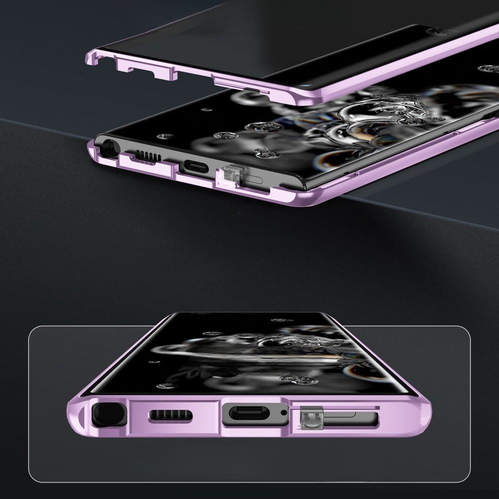 Samsung Galaxy S23 Case, Magnetic Dual Glass, Purple