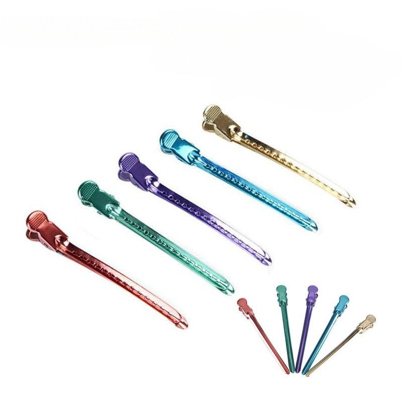 12pcs Salon Professional Hair Clips  Alligator Hair Clips Duckbill Sectioning Clamps Styling Wave Tool for Barber Hair Accessory
