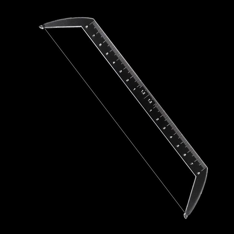 Transparent Eyebrow Symmetry Positioning Ruler for Tattooing 25.3*5.3*0.25 cm