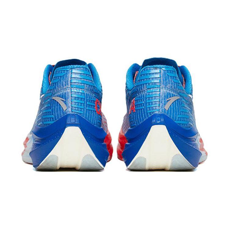 Anta Kids Hailang PB Carbon Plate Racing Non-Slip Shock Absorbing Wear-Resistant Low-Top Running Shoes Kids running shoes Blue Red 312215598-4