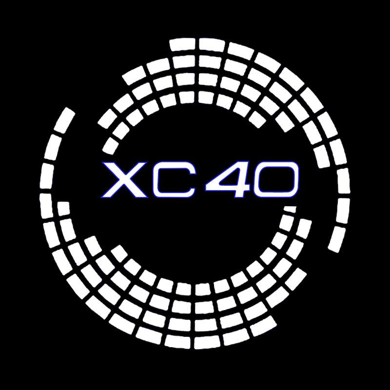 

LED Car Door Welcome Lights Logo Projector for Volvo XC40 2018-2021 Ghost Shadow Lamp Courtesy Light Auto Decorative Accessories 2PCS